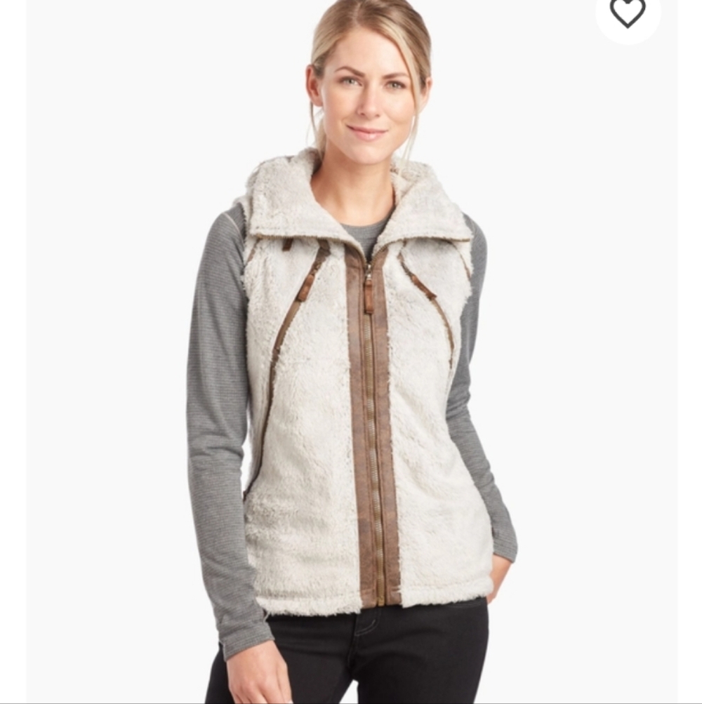Kuhl Flight Vest Fuzzy Italian Fleece Hooded